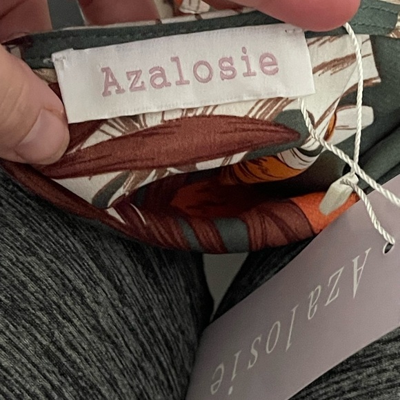 Azalosie nwt tropical flower print kimono swim cover - Picture 3 of 6